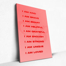 Load image into Gallery viewer, I Am Affirmations (Canvas)
