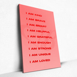 I Am Affirmations (Canvas)