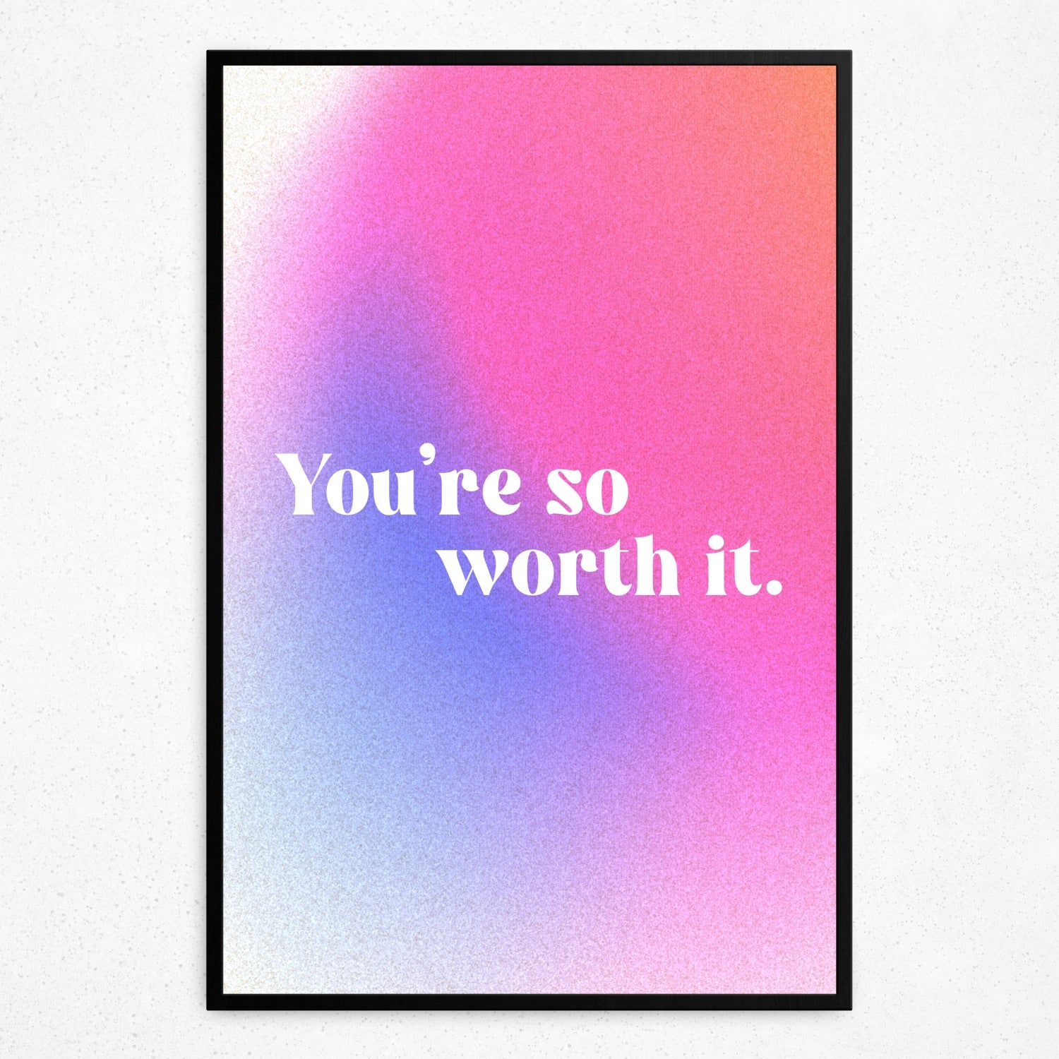 Worth It (Framed Poster)